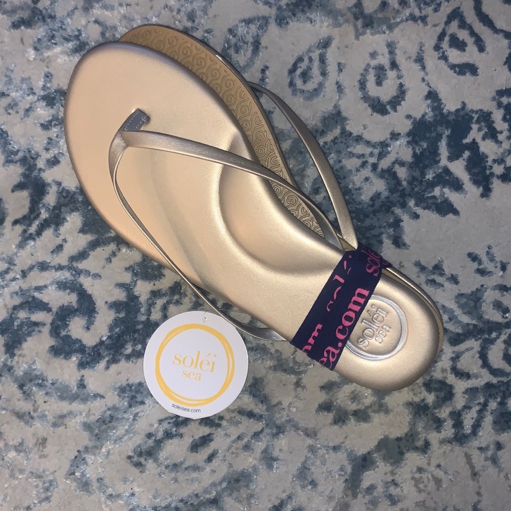 Solei Sea Indie Sandal - Color in Champagne and Size 7